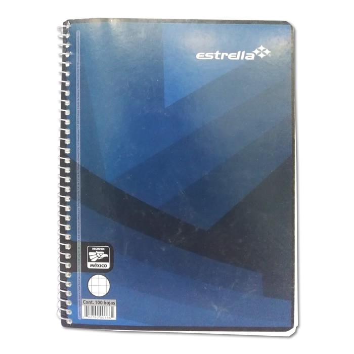 CUADERNO FRANCESA ESPIRAL CUADRO CHICO 100 HOJAS ESTRELLA