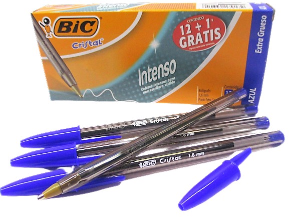 BOLIGRAFO BIC CRISTAL INTENSO AZUL EXTRAGRUESO