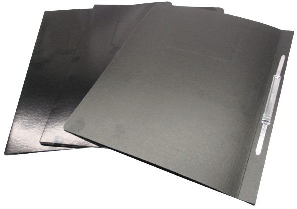 FOLDER CON BROCHE 8 CMS TAMAÑO CARTA NEGRO