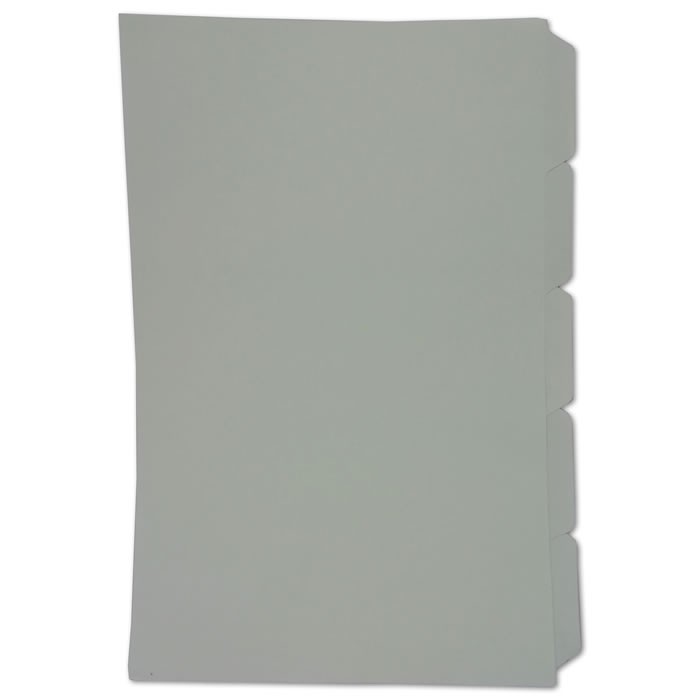 SEPARADORES BRISTOL TAMAÑO OFICIO 5 SEPARADORES