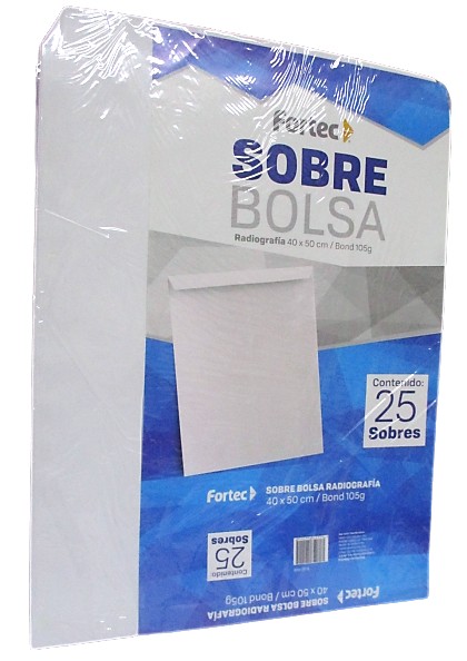 SOBRE BOLSA SOLAPA ENGOMADA BLANCO RADIOGRAFIA