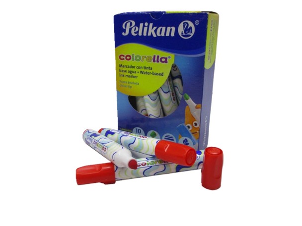 MARCADOR PELIKAN COLORELLA ROJO REDONDO