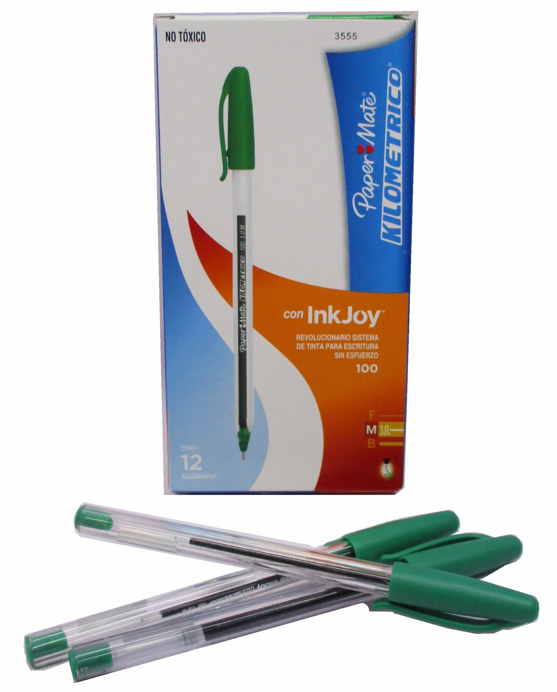 BOLIGRAFO KILOMETRICO PUNTO MEDIANO VERDE