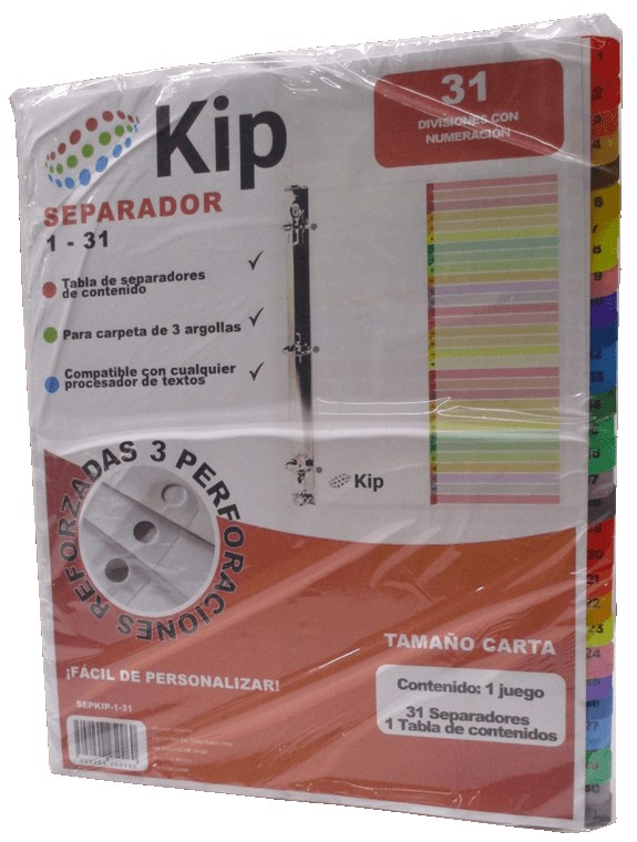 SEPARADOR KIP DE 31 DIVISIONES