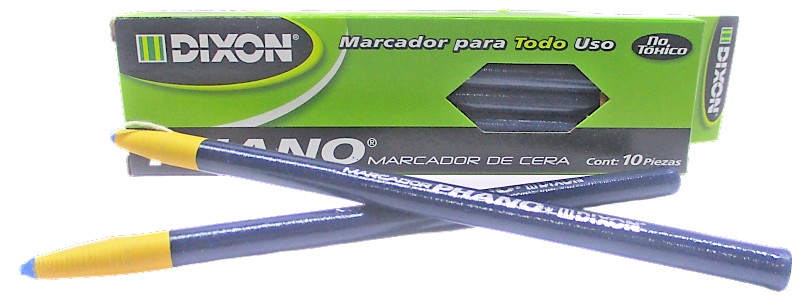 MARCADOR DE CERA AZUL DIXON