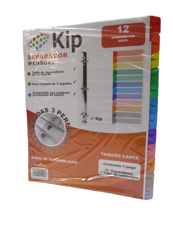 SEPARADORES KIP MENSUAL ENE-DIC